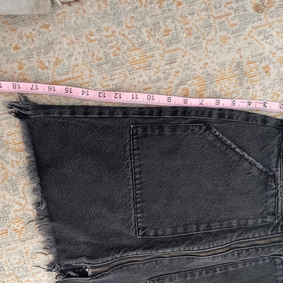One Teaspoon, black denim mini, zips all the way down - Picture 9 of 14